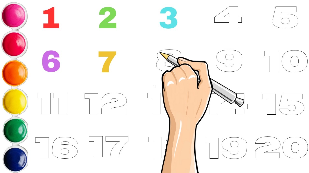 Counting 1 to 20 | Numbers 1 to 20 | Counting, One Two Three