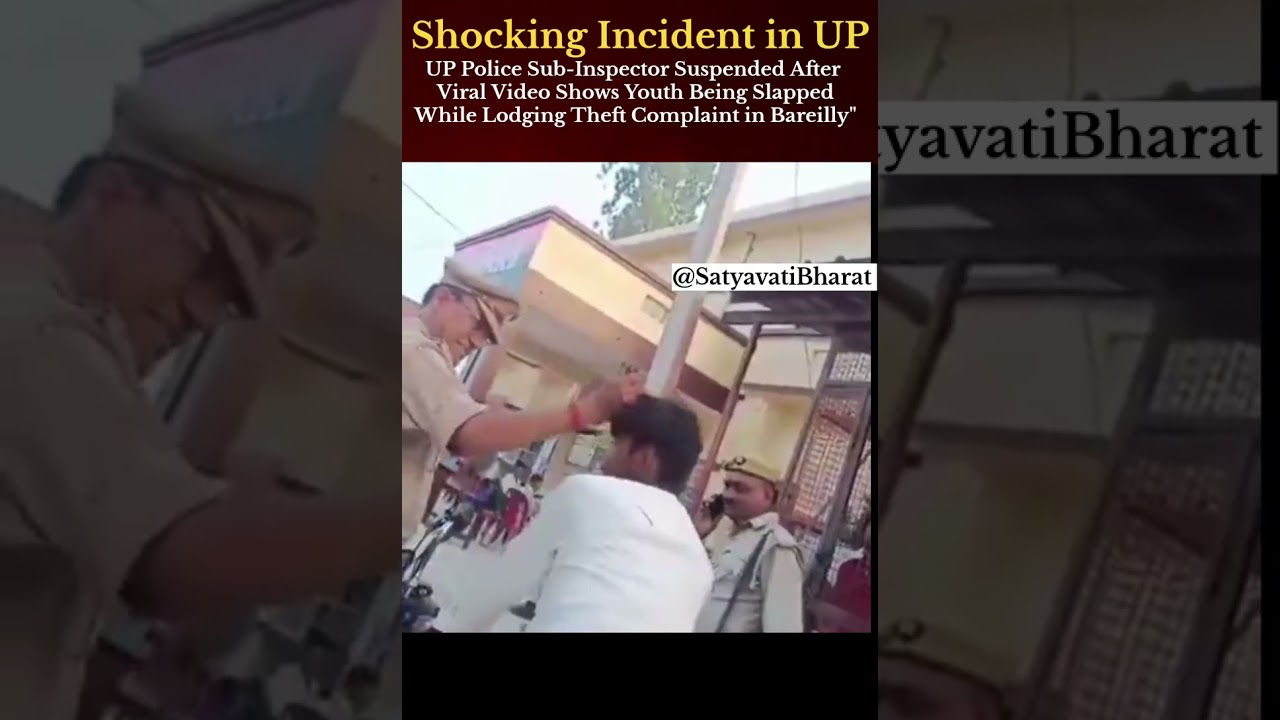 UP Police Sub-Inspector Suspended After Viral Video Shows Youth Being Slapped