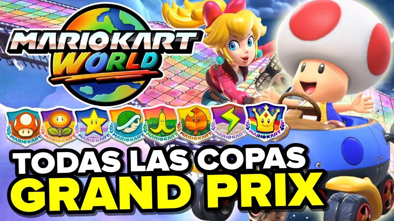 TODAS LAS COPAS GRAND PRIX DE MARIO KART WORLD!