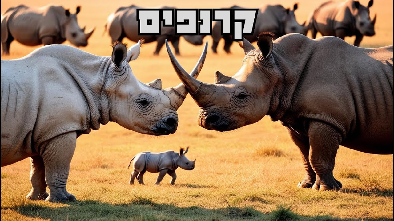 קרנף לילדים תגלו את המאפיינים המדהימים של הקרנפים שאתם לא הכרתם