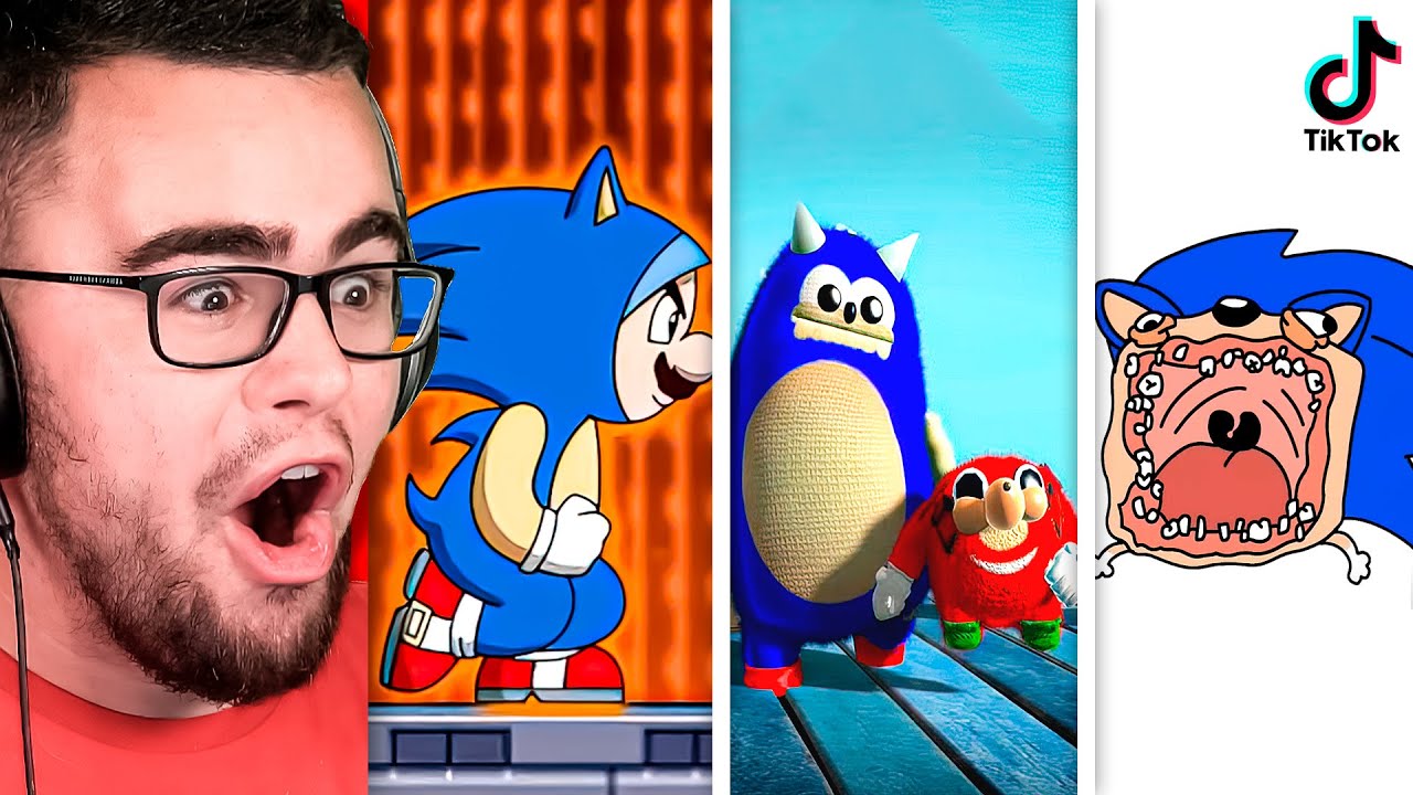Reacting to MEME SONIC Tik Tok Videos (Sanic)