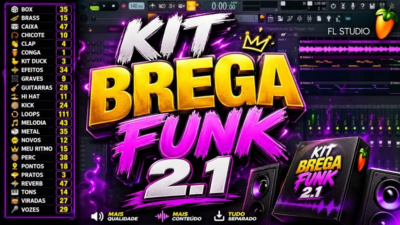 DRUM KIT BREGA FUNK COMPLETO 2.1