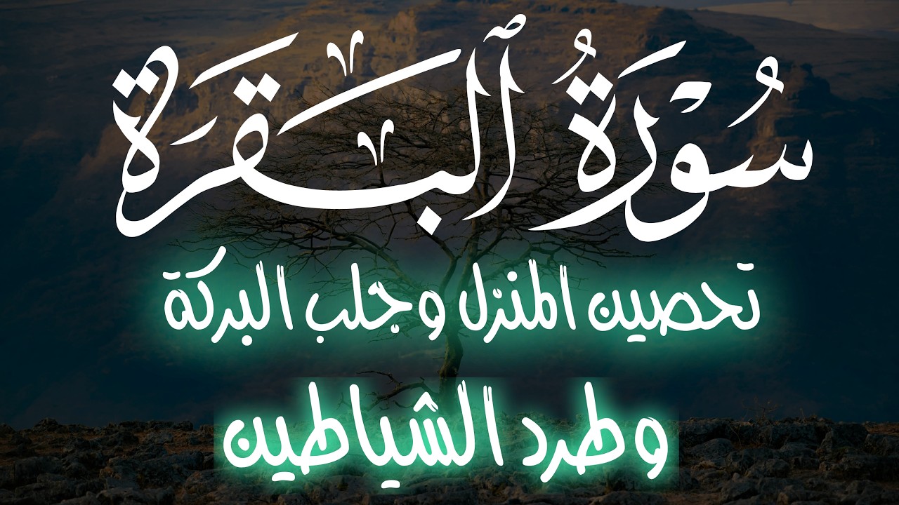 سورة البقرة، كامله ، قران، الصباح ،والمساء،لحفظ وتحصين المنزل وجلب البركه