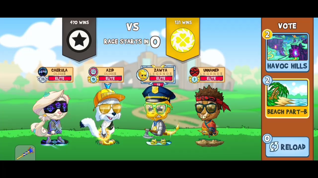 fun run 3 clan battle - caerula and azid