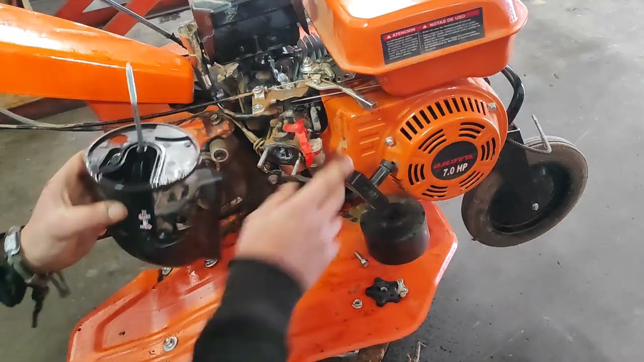 ANOVAmc507.Aceite en la camara de combustión! MOTOAZADA para TIRAR!!🤦🤦