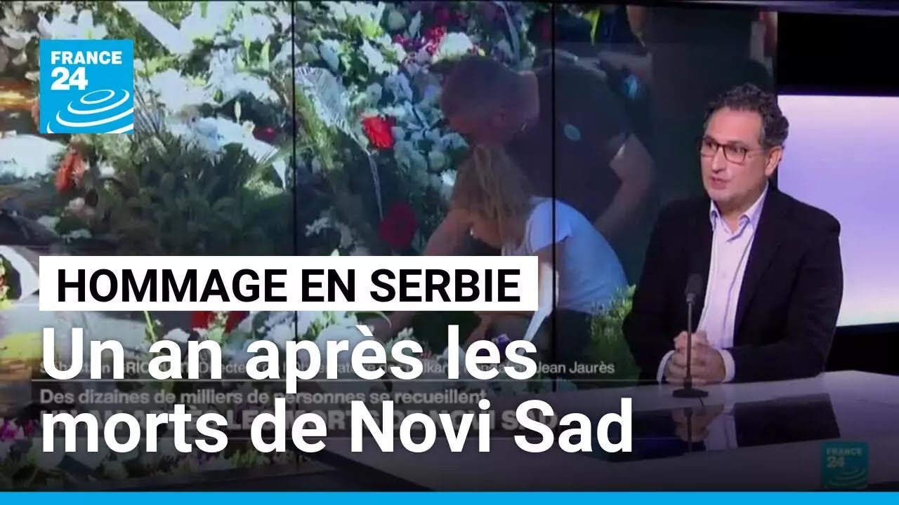 Un an après les morts de Novi Sad : journée de commémoration en Serbie • FRANCE 24