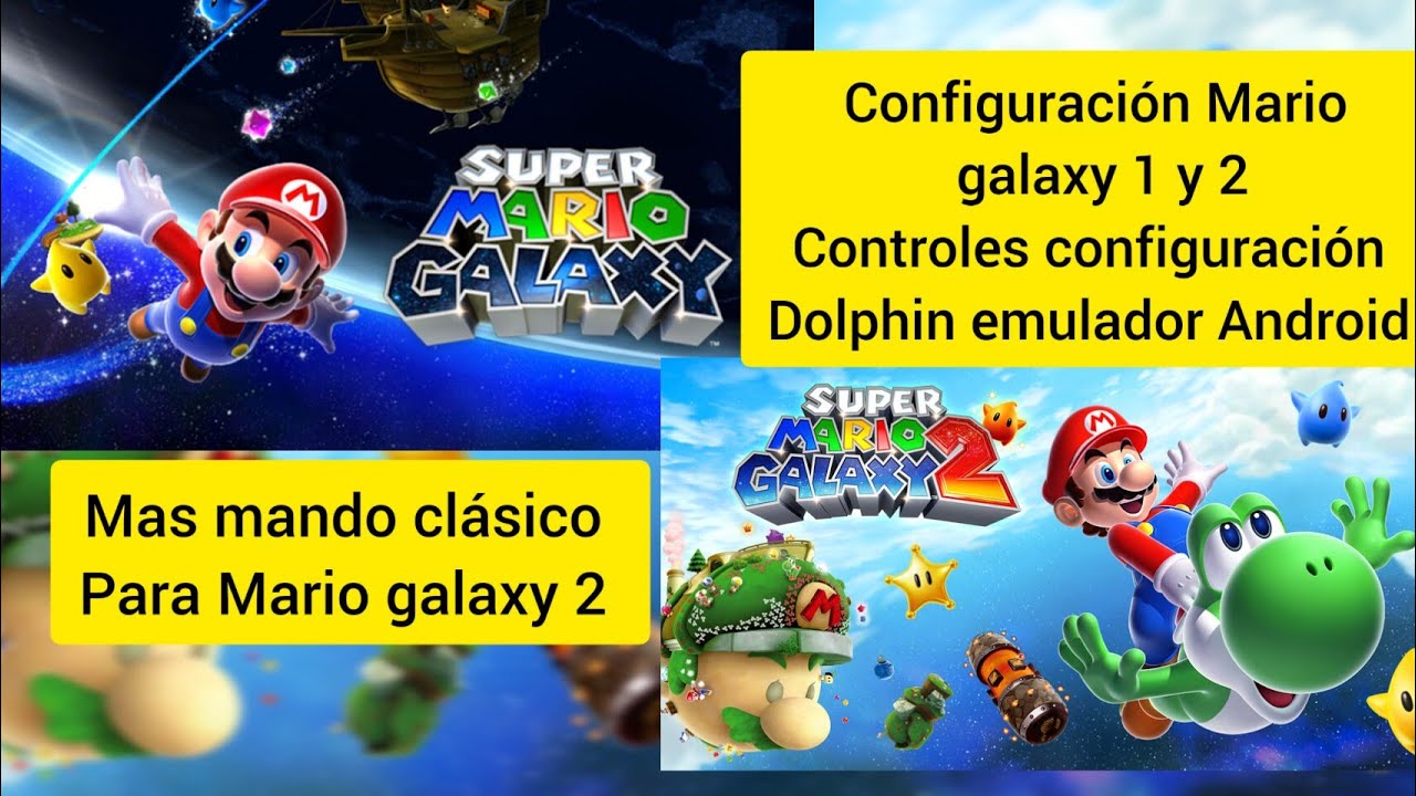 Configuración y controles para Mario galaxy 1 y 2 dolphin mmjr Android