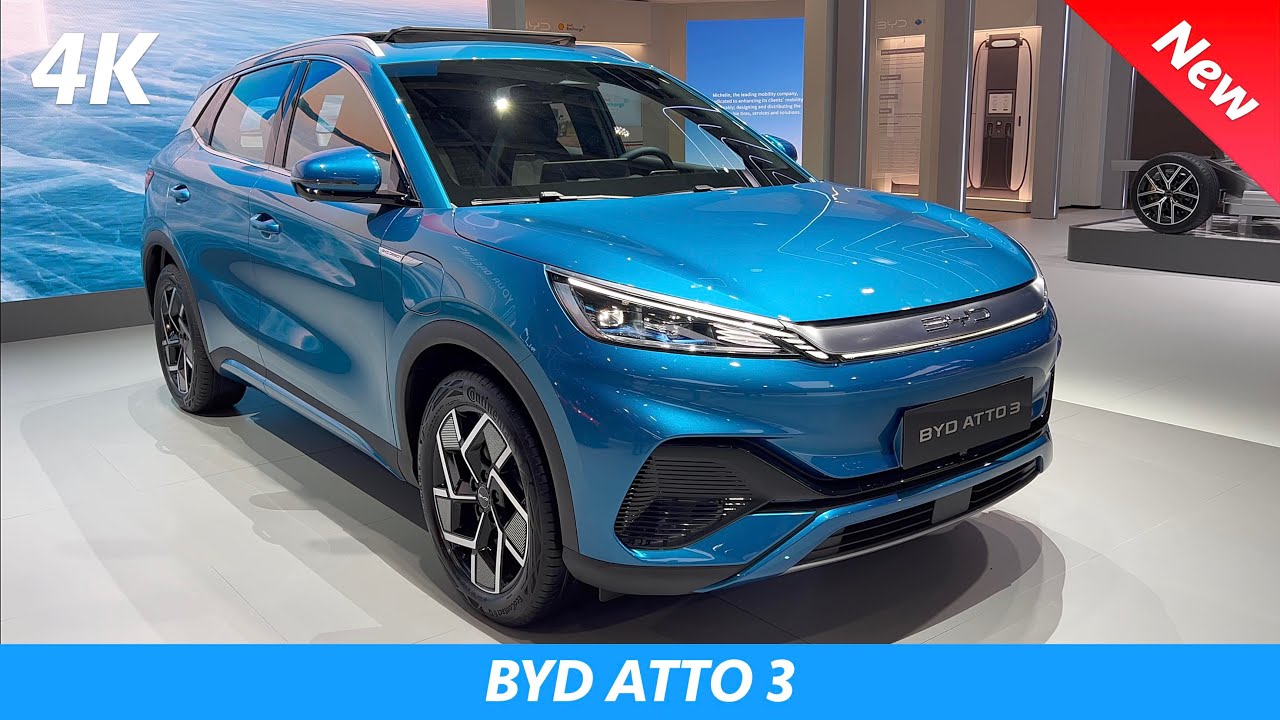 BYD ATTO 3 2023 - PIERWSZE spojrzenie w 4K | Na zewnątrz - Wnętrze (szczeg&oacute;ły)