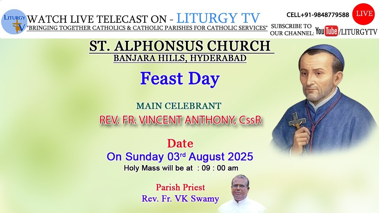 REV. FR. VINCENT ANTHONY, CssR | FEAST MASS 9am | ST. ALPHONSUS LIGUORI | 3-8-25