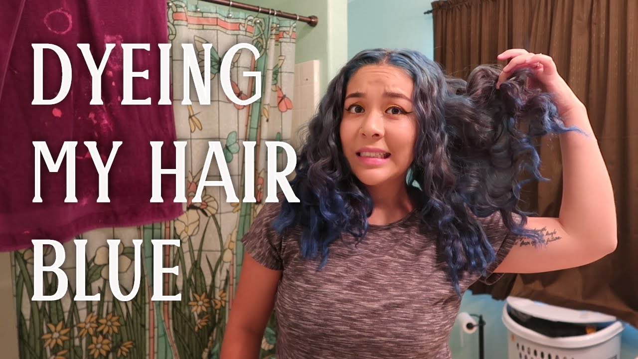 CHI Chroma Shine Semi-Permanent Dye Review | Coloring my hair BLUE | Yesenia Kasandra