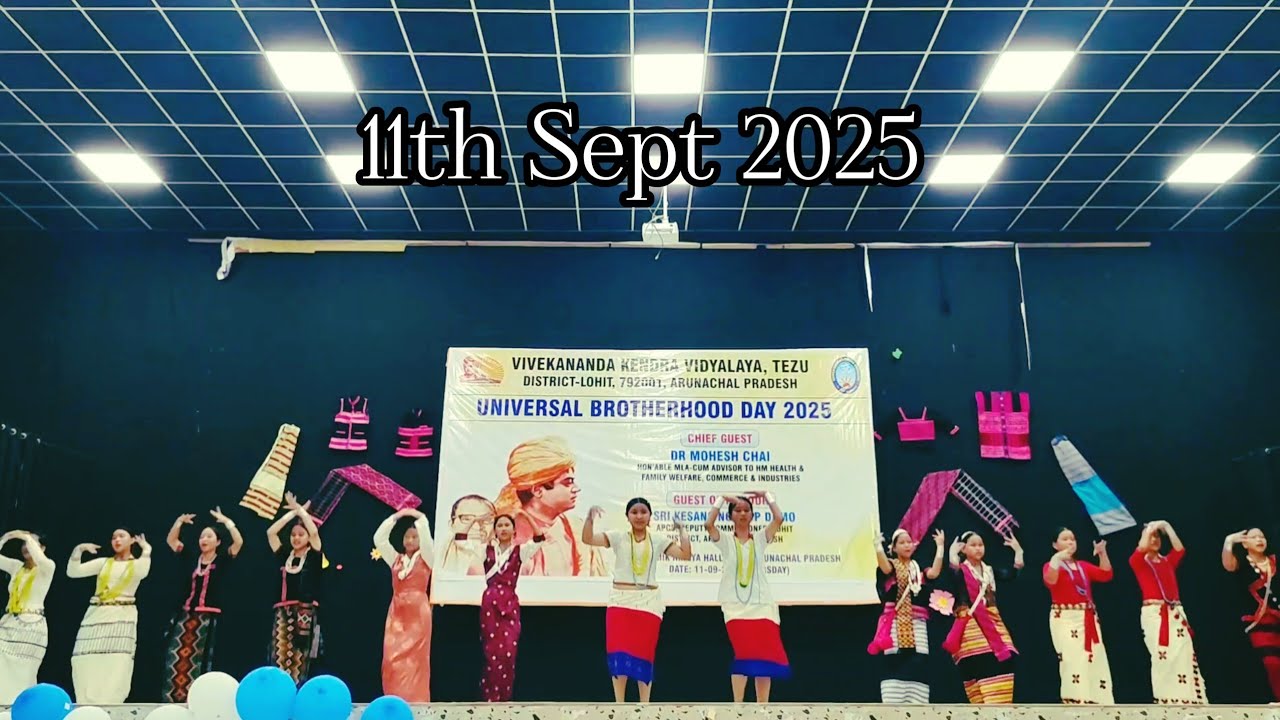 ✨Tribal Dance of Arunachal on Universal Brotherhood Day 2025// V.K.V Tezu // Amazing✨