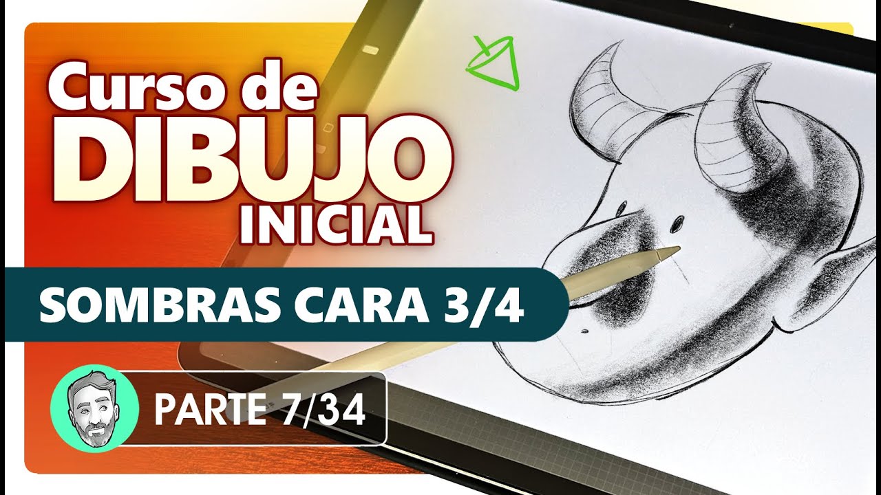 Curso de Dibujo Inicial | 7. Cara sombreada de 3/4