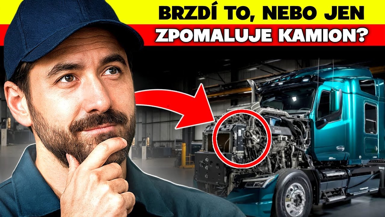 Jak funguje motorová brzda u těžkého nákladního vozidla?