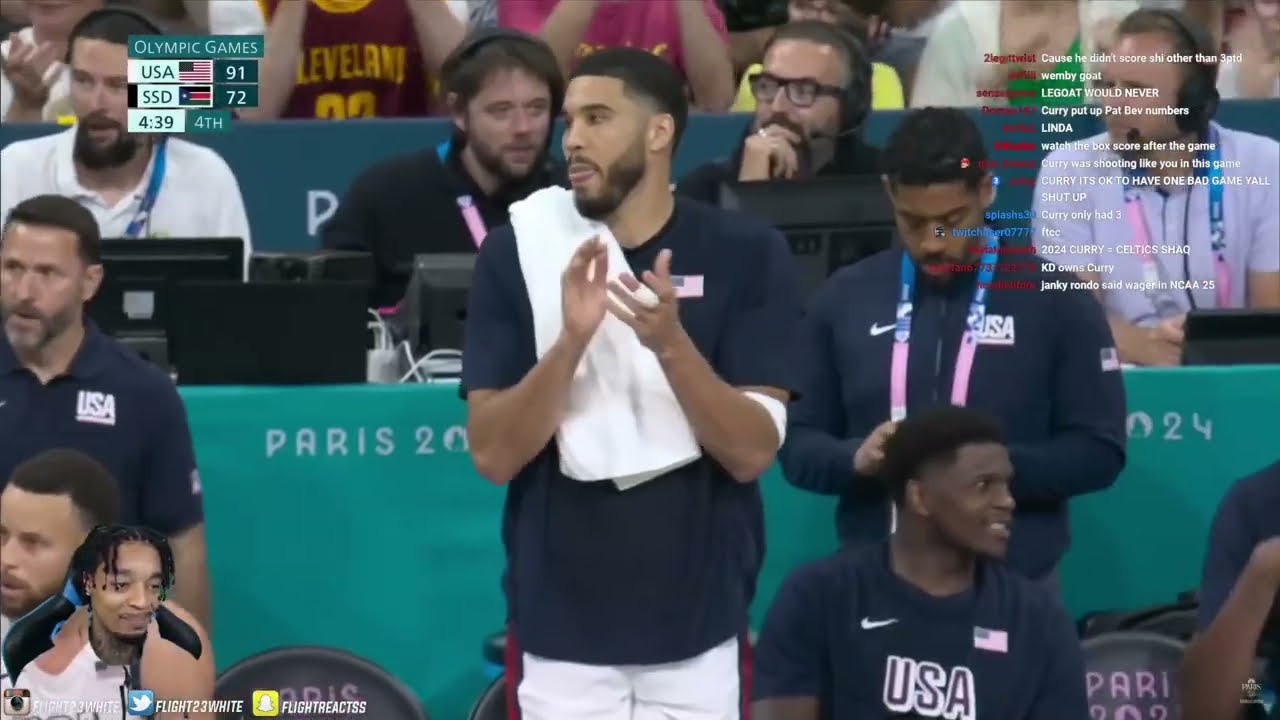FlightReacts To USA vs. South Sudan 2024 Paris Olympics Highlights
