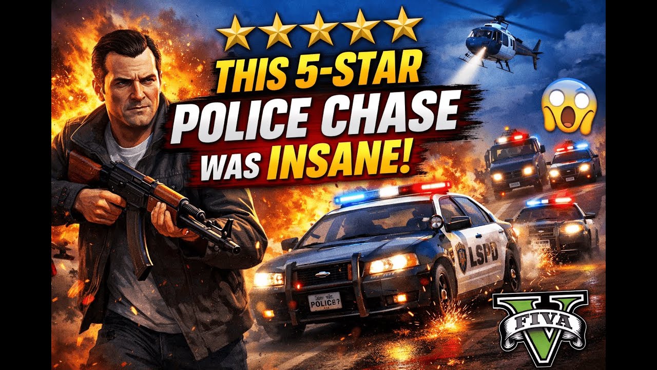 GTA 5 5-Star Police Chase – Can I Escape?