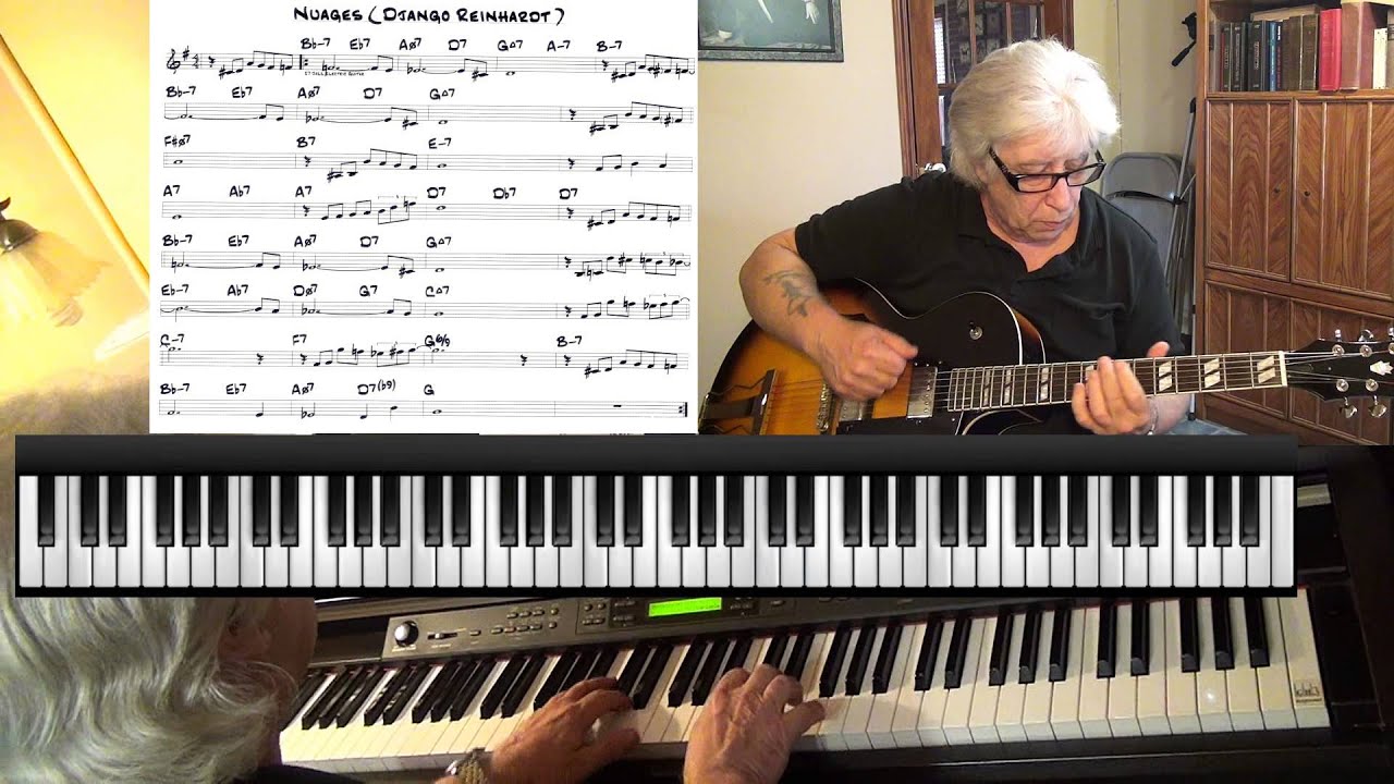 Nuages - guitar & piano jazz cover - Yvan Jacques