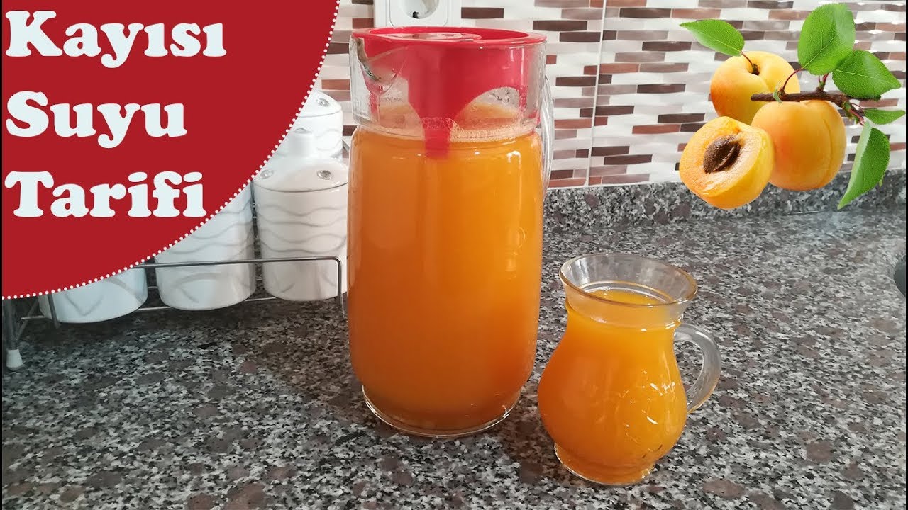 EV YAPIMI DOĞAL KAYISI SUYU TARİFİ-KAYISI SUYU NASIL YAPILIR? MEYVE SUYU TARİFİ | Lezzetin Üstadı