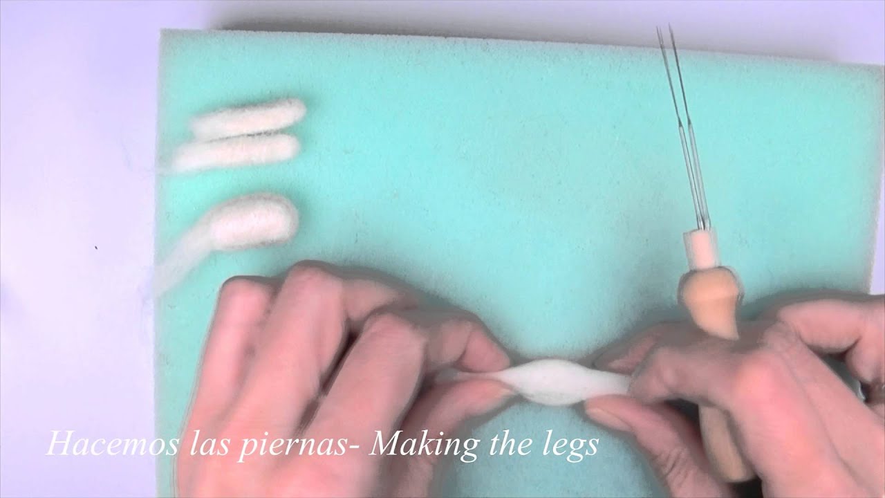 Needle Felting Tiny Kitten -Tutorial- Peque&ntilde;o Gato Lana Afieltrada