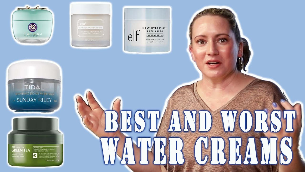 Best & Worst Water Cream Moisturizers - Fragrance Free Water Creams - Sensitive Skin Friendly!