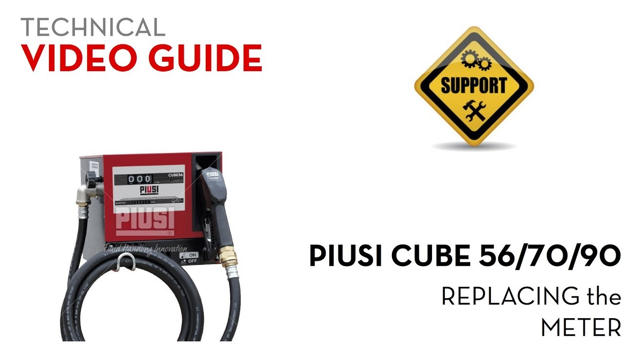 Piusi Cube 56/70/90 - Replacing the Meter