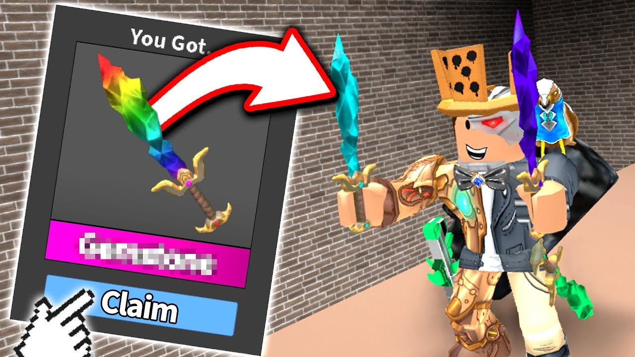 I got the RAREST KNIFE in SEASON 1 of Murder Mystery 2!! *CHROMA!* (Roblox)