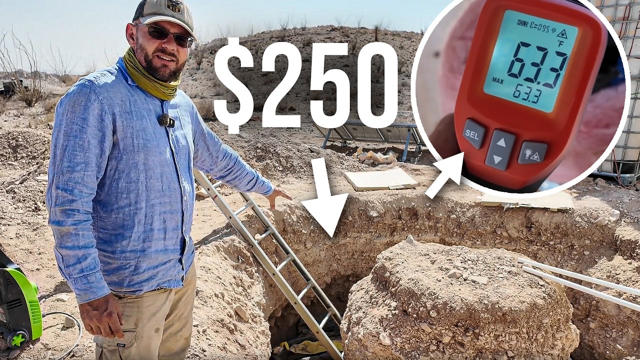 I Built a $250 Desert Air Conditioning System That Uses Almost NO Electricity (and it WORKS!)