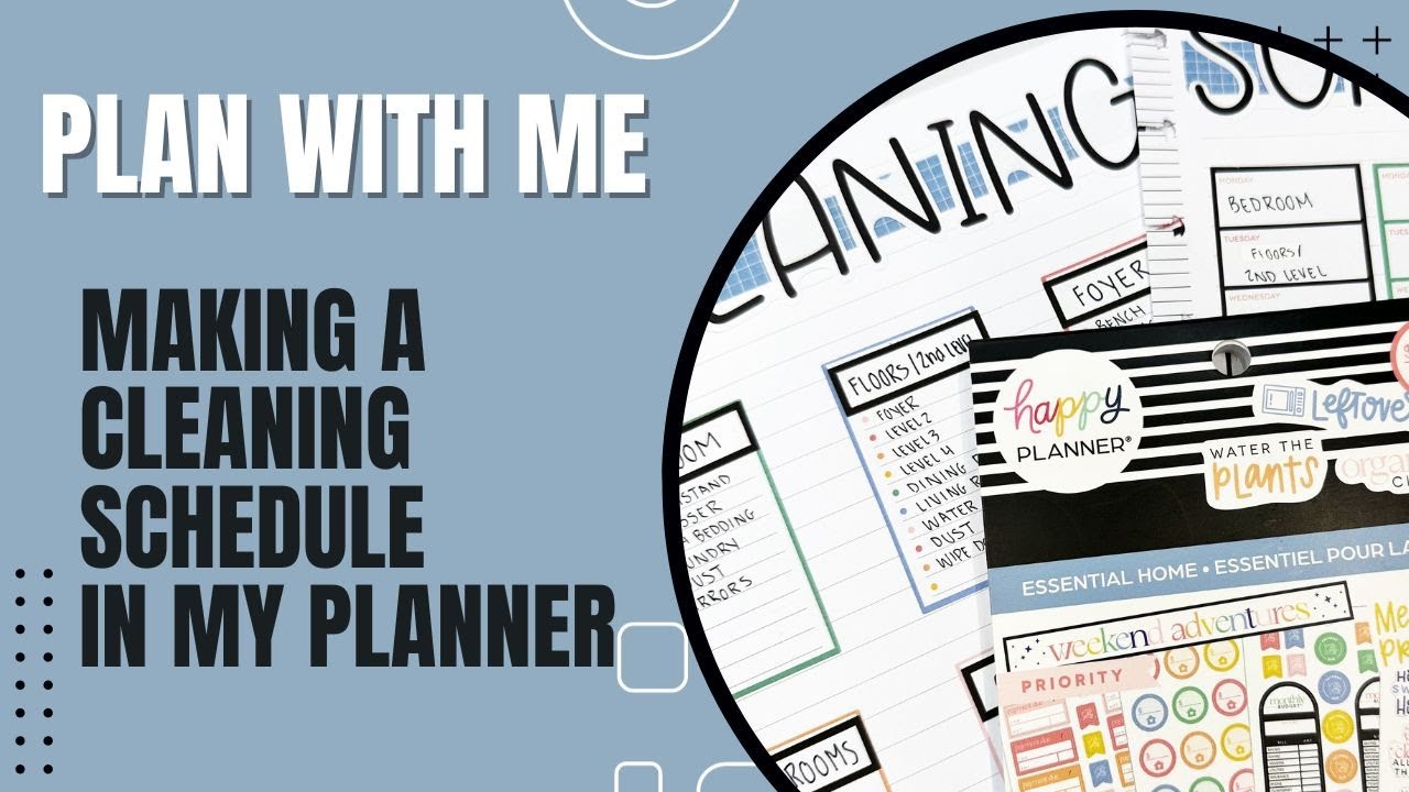 Plan With Me | Making A Cleaning Schedule