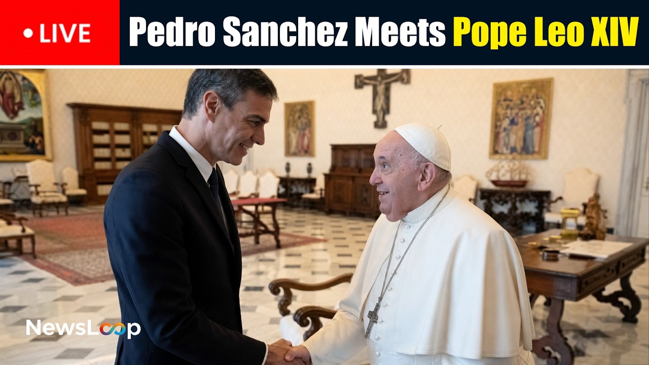 🔴 | Pedro Sanchez Meets Pope Leo XIV in Rome Today