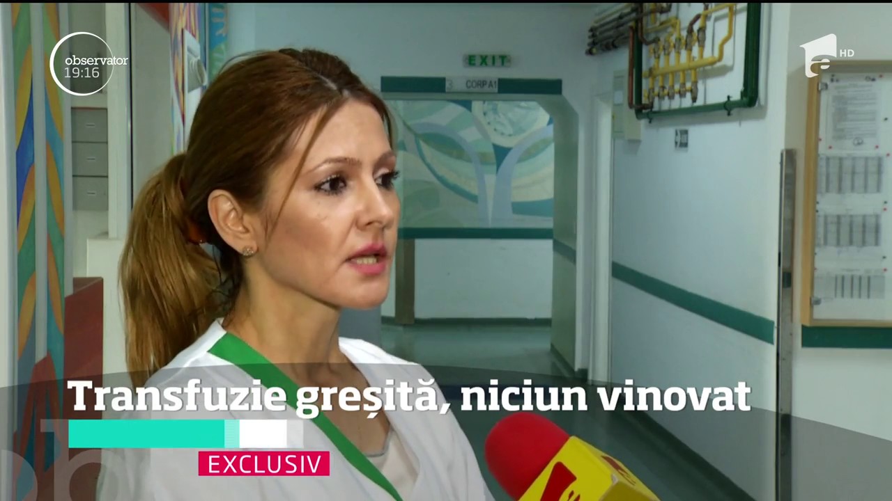 A fost aproape moartă după o transfuzie de sânge greşită la spitalul CF2, iar acum cere să se