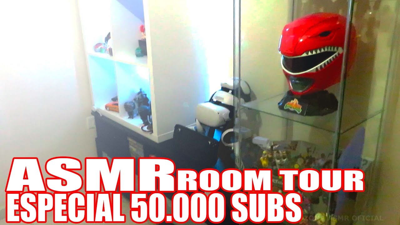 ASMR | ESPECIAL 50K SUBS - ROOM TOUR/SETUP