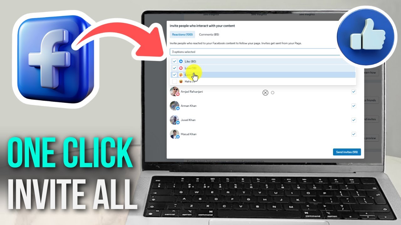 How to invite post likers to like your page (2026)