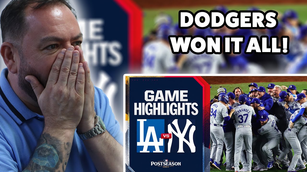 BRITS React to Dodgers vs. Yankees World Series Game 5 Highlights | MLB Highlights