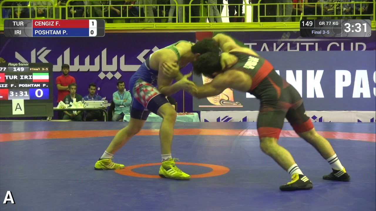 BRONZE GR - 77 kg: F. CENGIZ (TUR) v. P. POSHTAM (IRI)
