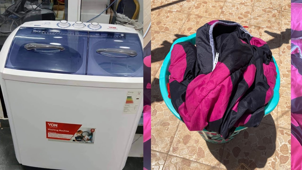 VON 10KGS TWIN TUB WASHING MACHINE REVIEW\DUVET CLEANING WITH WASHING MACHINE