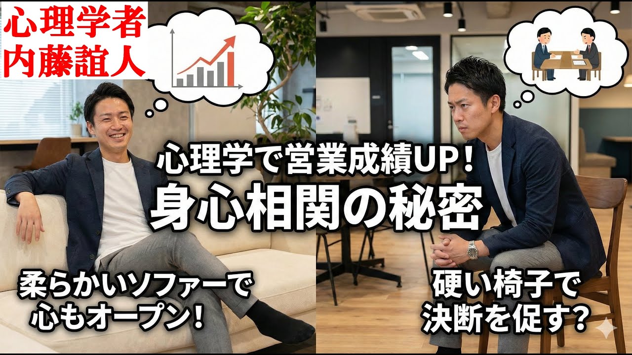 トークスキル不要３つの心理学戦略で契約を取る！　身心相関を知る！