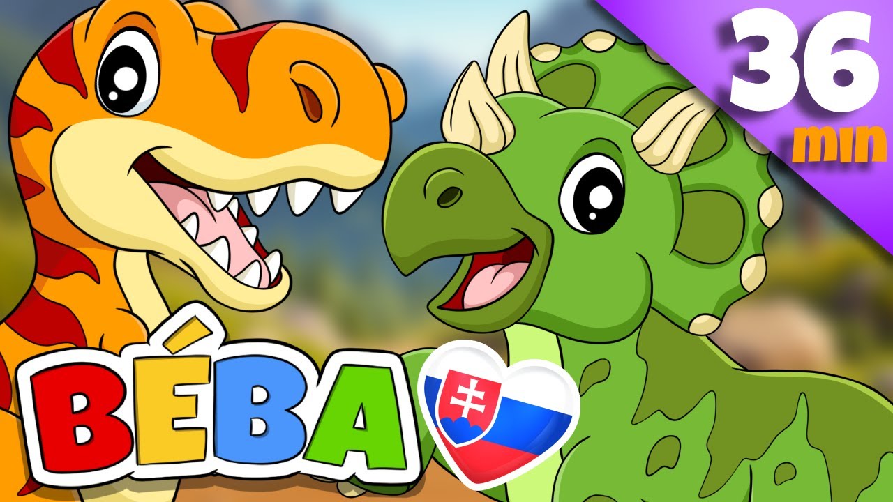 DINO DINOSAURI | + Ďalšie detské pesničky v slovenčine | 36 MIN | BÉBA