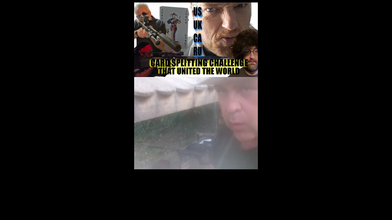 Backyard Dispatchers Card Splitting Challenge #airgun #airgunning #airpistol #airgunner #gun