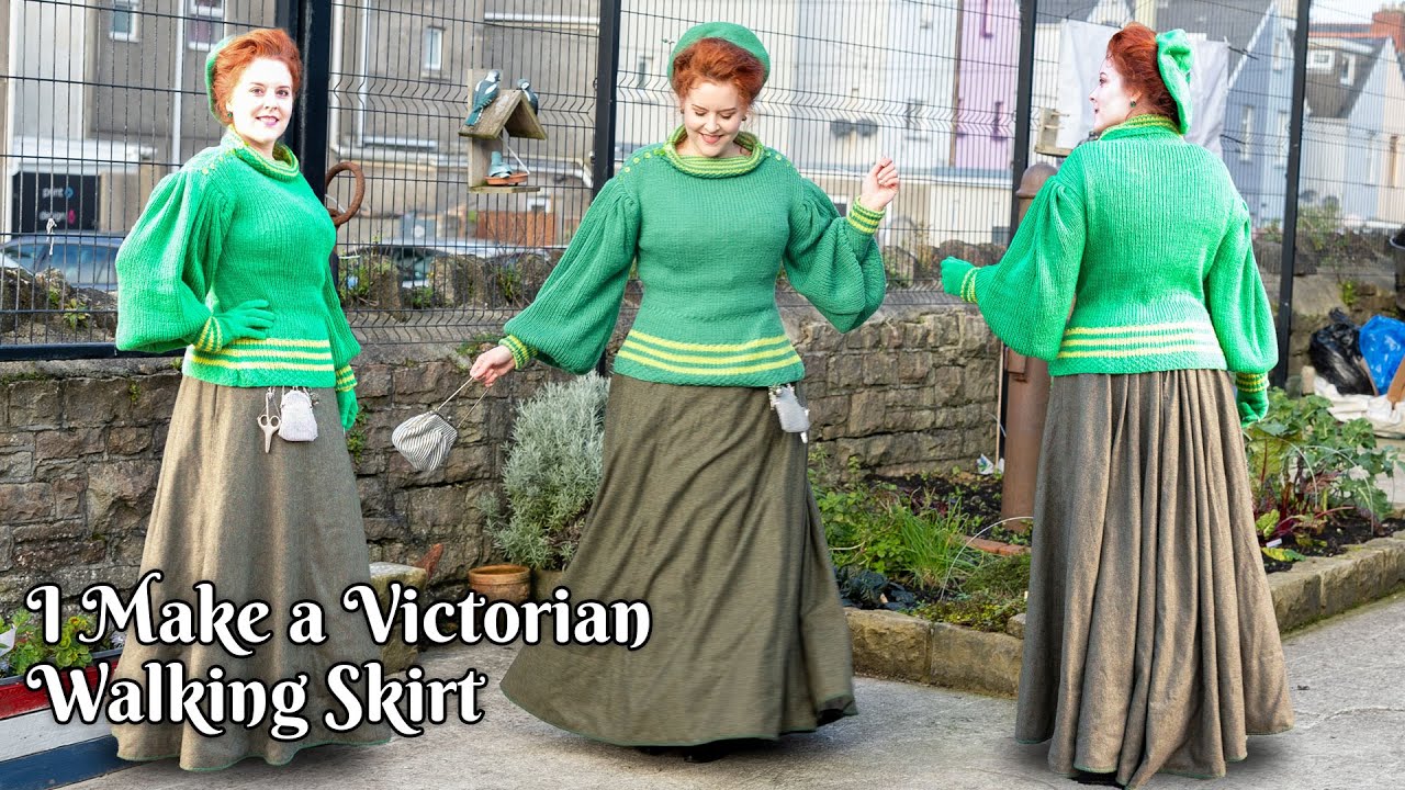 Making a Victorian Wool Walking Suit - Part 1 | 1890s Walking Skirt