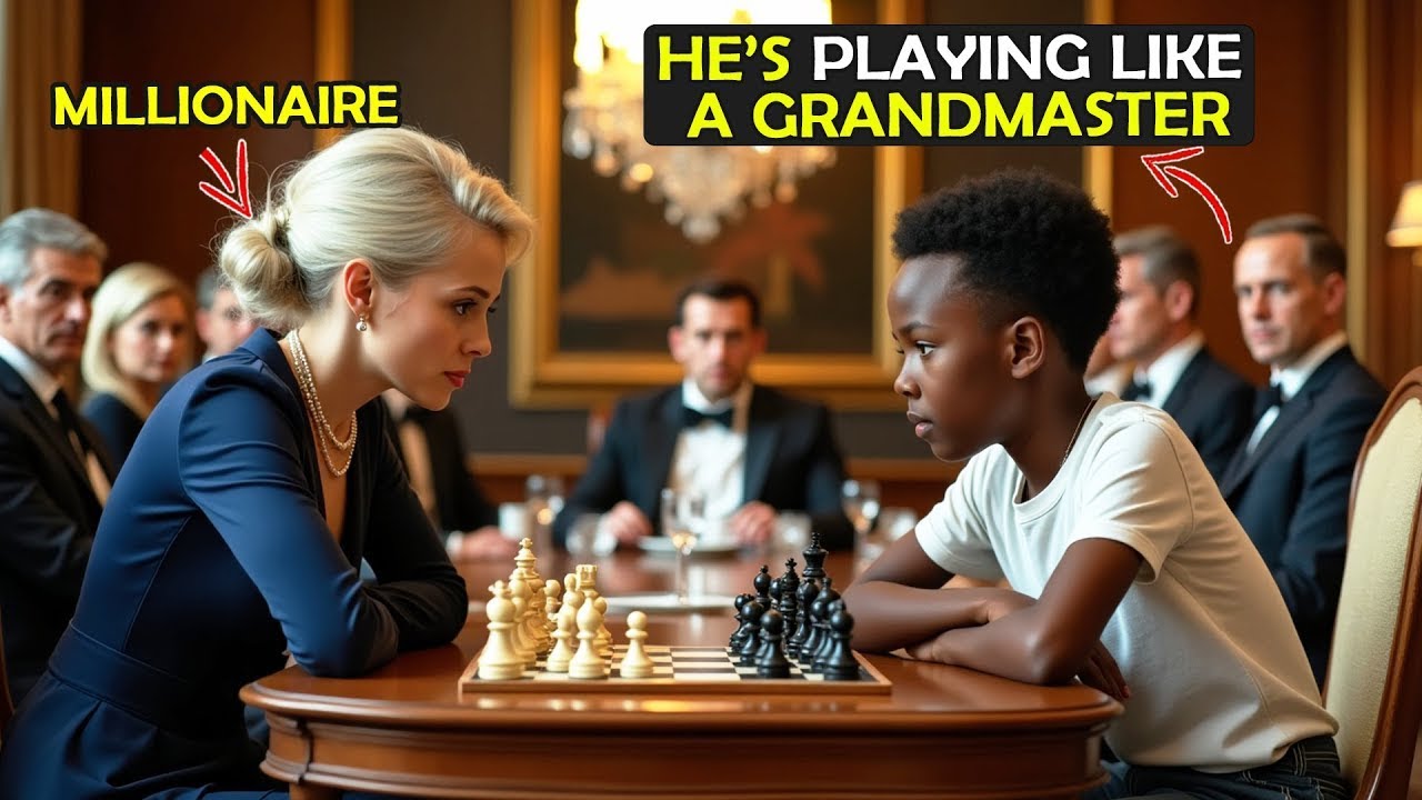 Millionaire Invites Black Maid’s Son to Play Chess as a Joke… She Didn’t Know He Was a CHILD GE