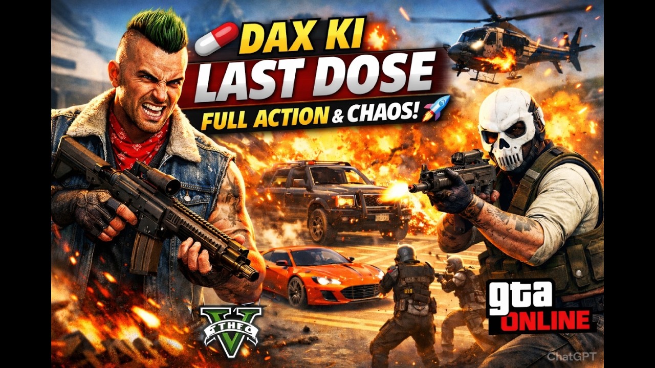 💊 Dax Ki Last Dose – Full Action & Chaos! 🚀 | GTA Online