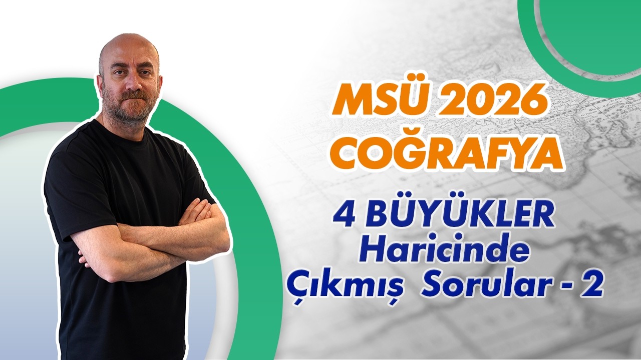 MSÜ 2026 Coğrafya / 4 BÜYÜKLER  haricinde çıkmış sorular (Dünya'nın Şekli ve Hareketleri)