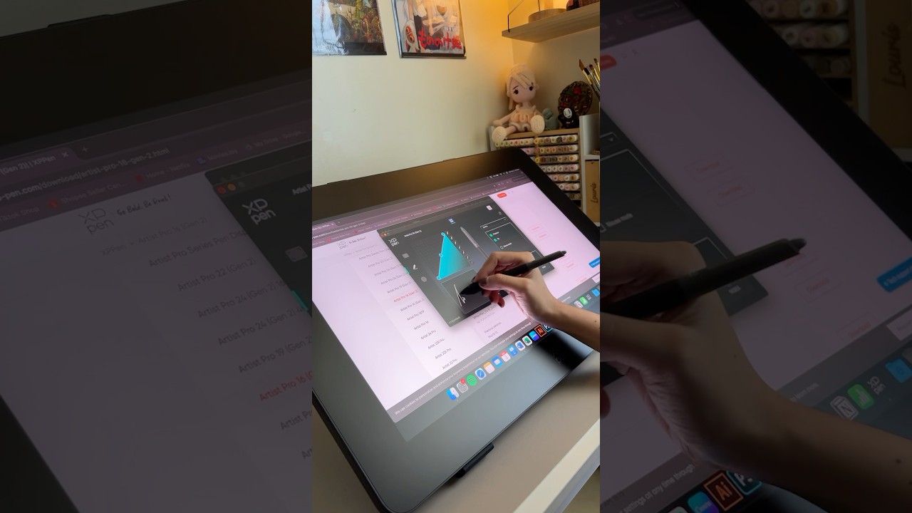 Artist Pro 24(Gen 2) 4K. Obsessed 💕 @XPPen  #xppen #digitalart