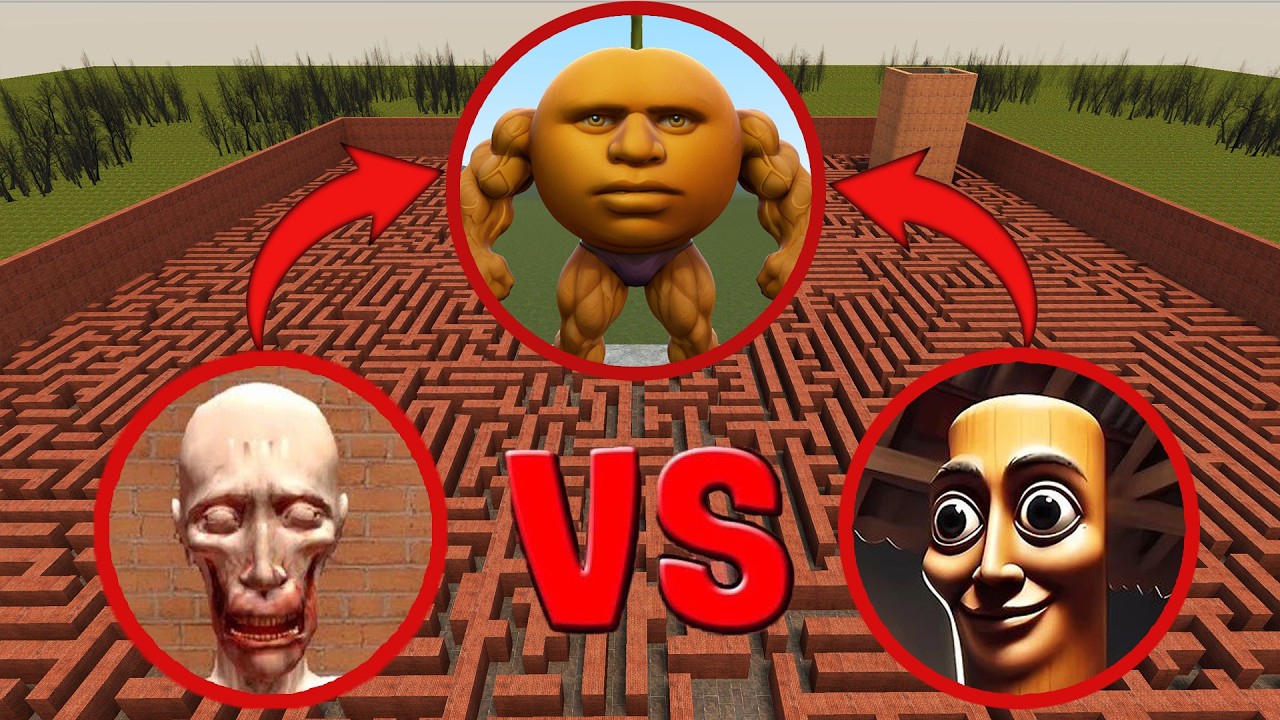 TUNG TUNG SAHUR vs SCP-096 vs SONIC TAPES | Garry's Mod Battle