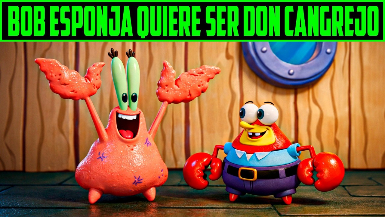 LA TRANSFORMACION DON CANGREJO - BOB ESPONJA EN BUSQUEDA DE LOS PANTALONES CUADRADOS RESUMEN