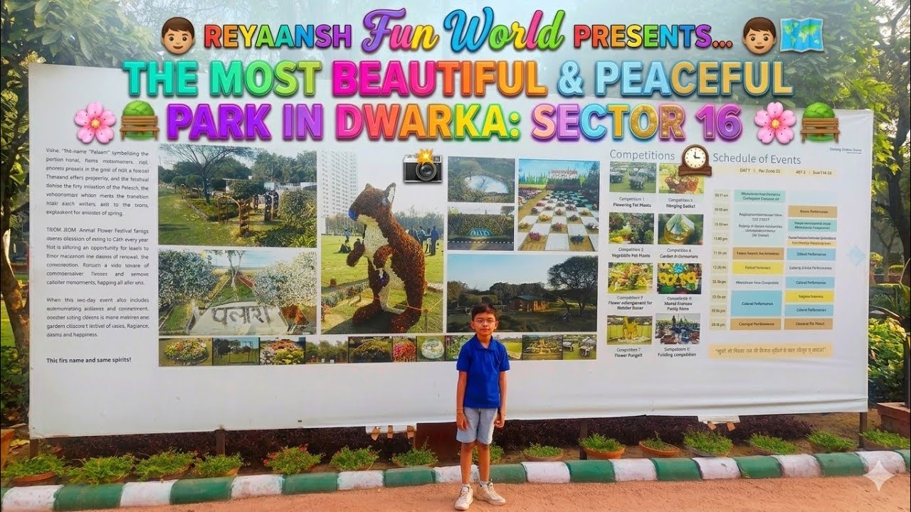 Best Peaceful Park in Dwarka for Families 🌳 | Kids Swings & Slides | Reyaansh Fun World (Ep-7)