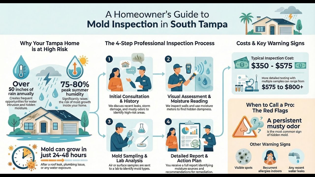 South Tampa Mold Inspection Guide  Costs, Timeline, Red Flags, And When To Call The Pros