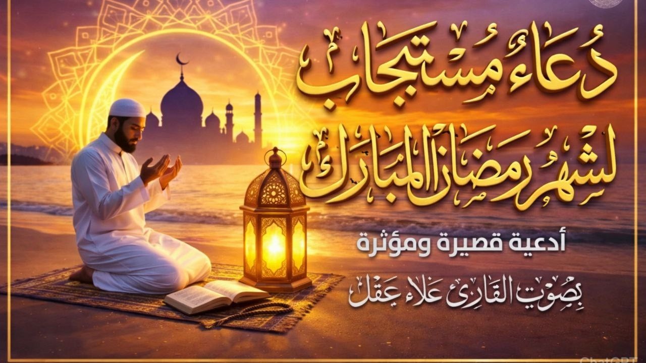 دعاء في استقبال شهر رمضان دعاء مستجاب باذن الله 🌙 لجلب الرزق والفرج العاجل بإذن الله القارئ علاء عقل