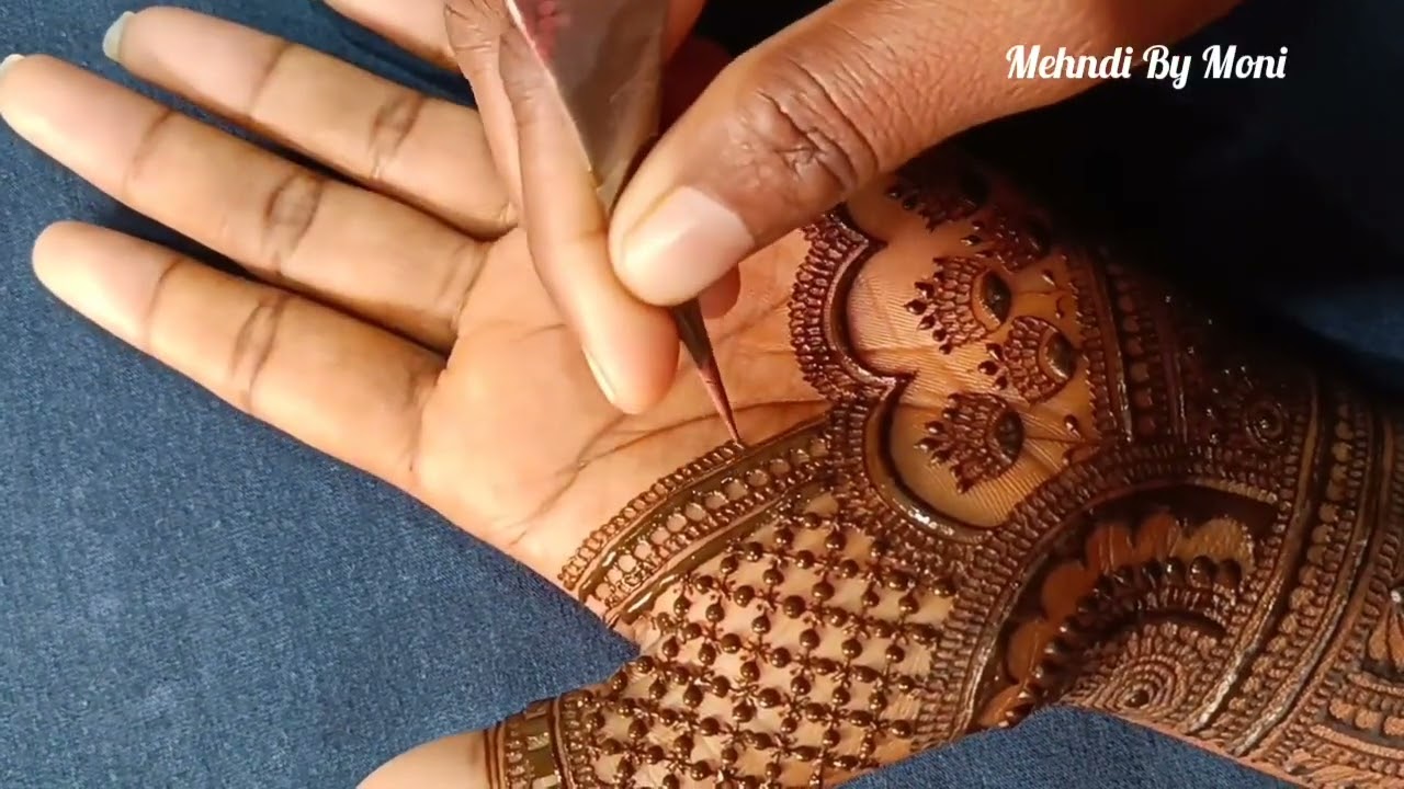 Semi Bridal Mehndi Designs/Wedding Special Mehndi Designs/Mehndi By Moni 