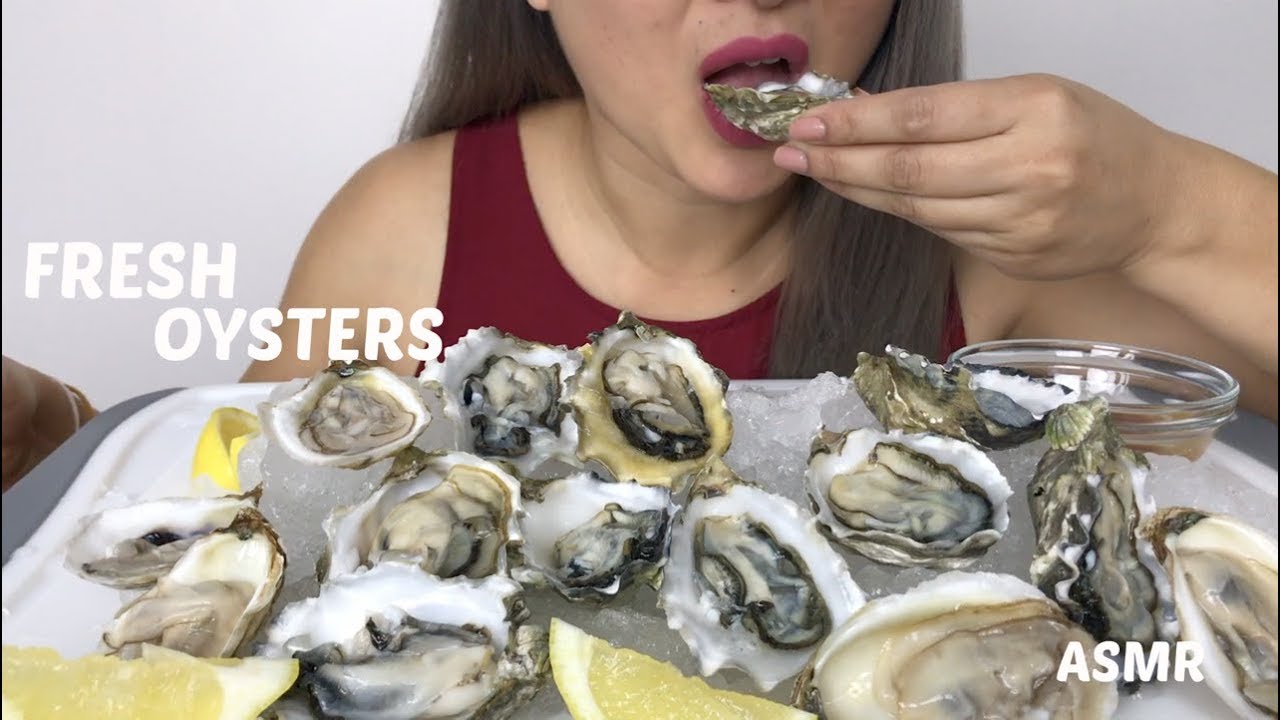 FRESH OYSTERS| ASMR No Talking *Slurping Sounds | N.E Lets Eat