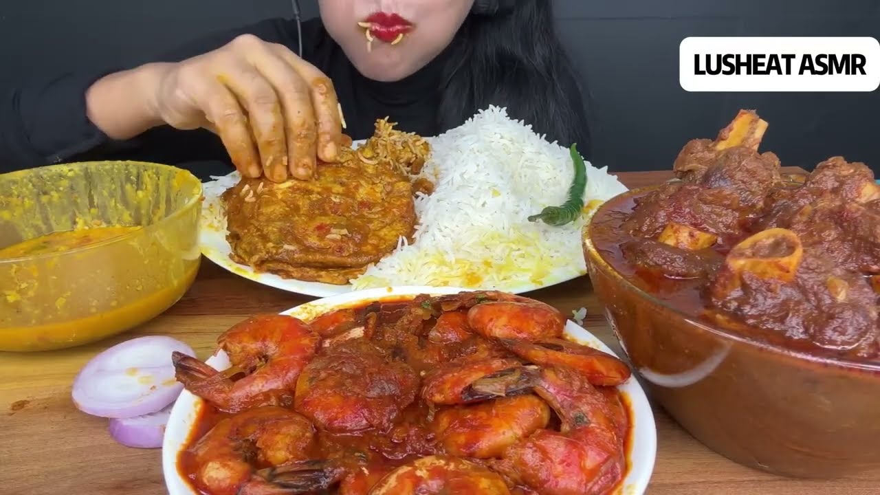 ASMR: Eating INDIAN STREET FOOD FEAST Challenge 🤤🔥 | Crazy Mukbang Sounds